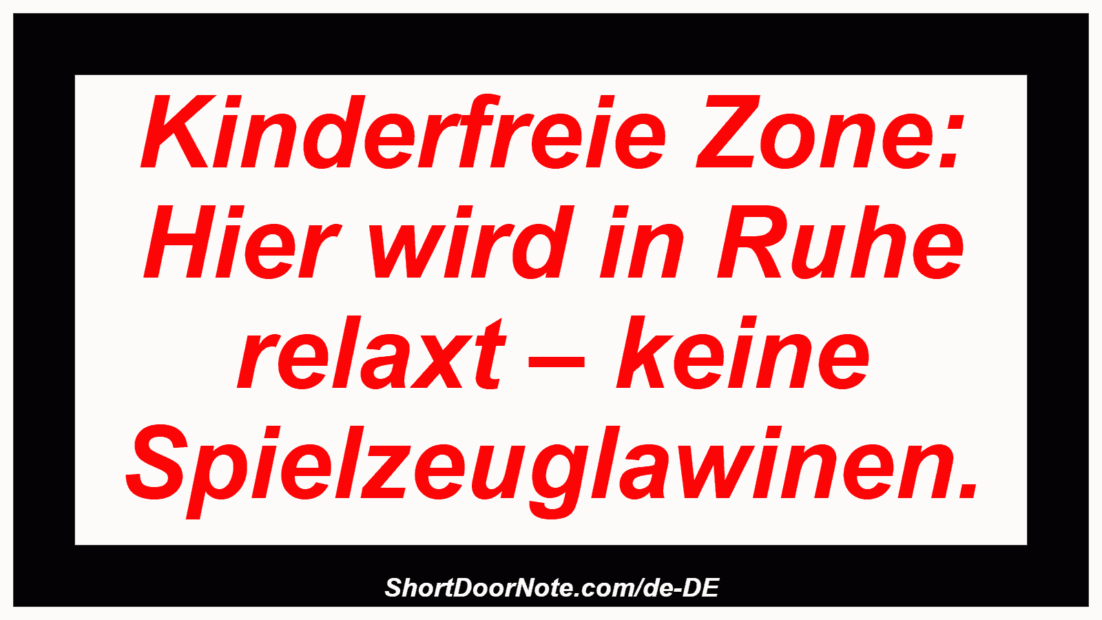Kinderfreie Zone: Hier wird in Ruhe relaxt – keine Spielzeuglawinen.
