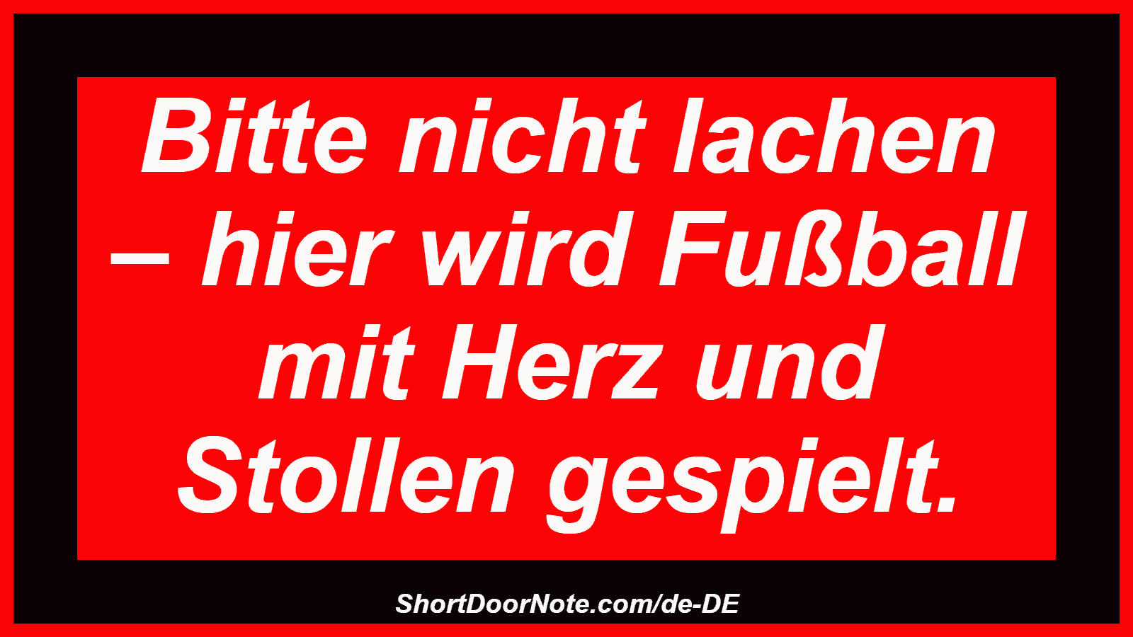 Bitte nicht lachen – hier wird Fußball mit Herz und Stollen gespielt.
