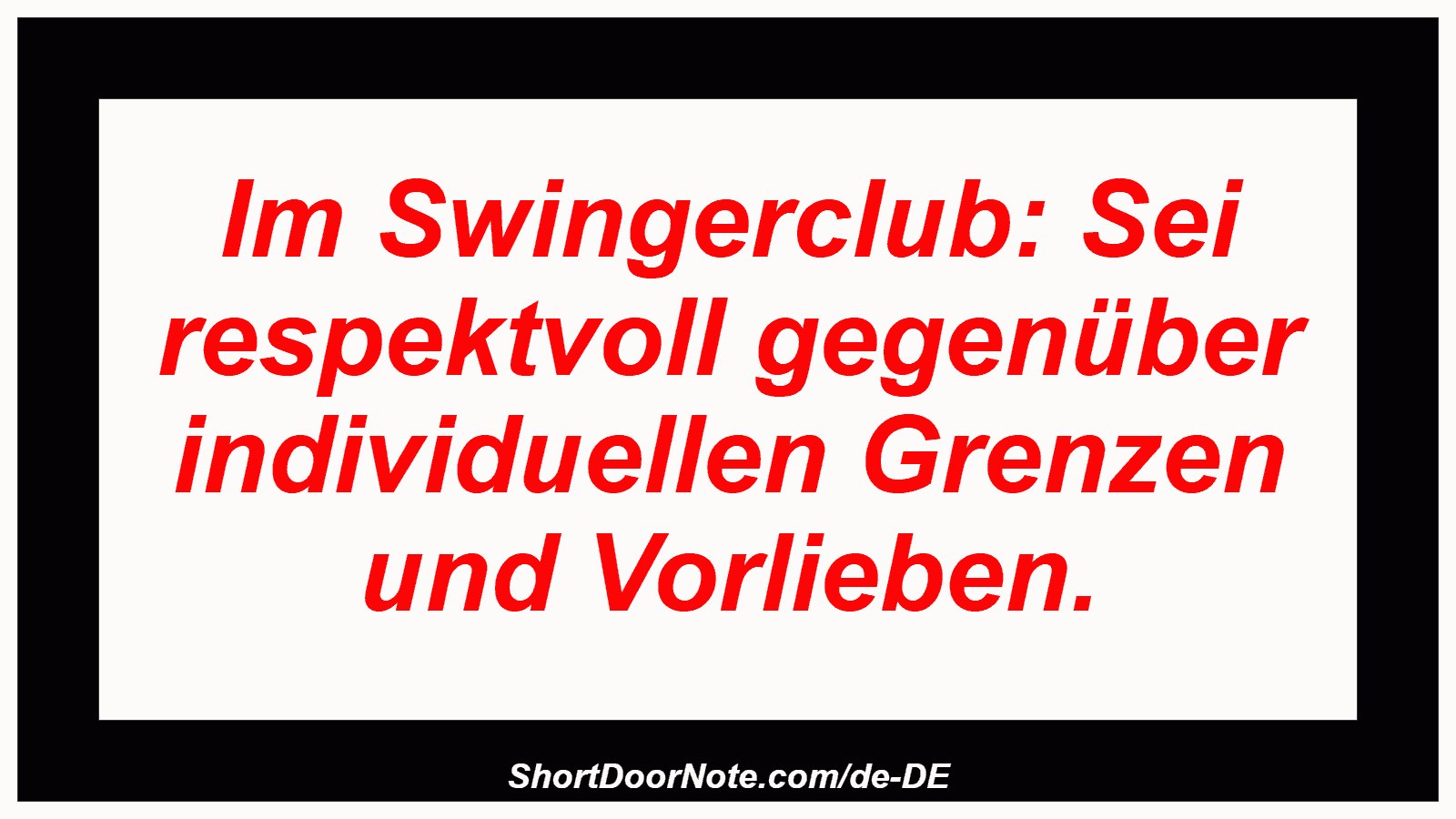 Im Swingerclub: Sei respektvoll gegenüber individuellen Grenzen und Vorlieben.
