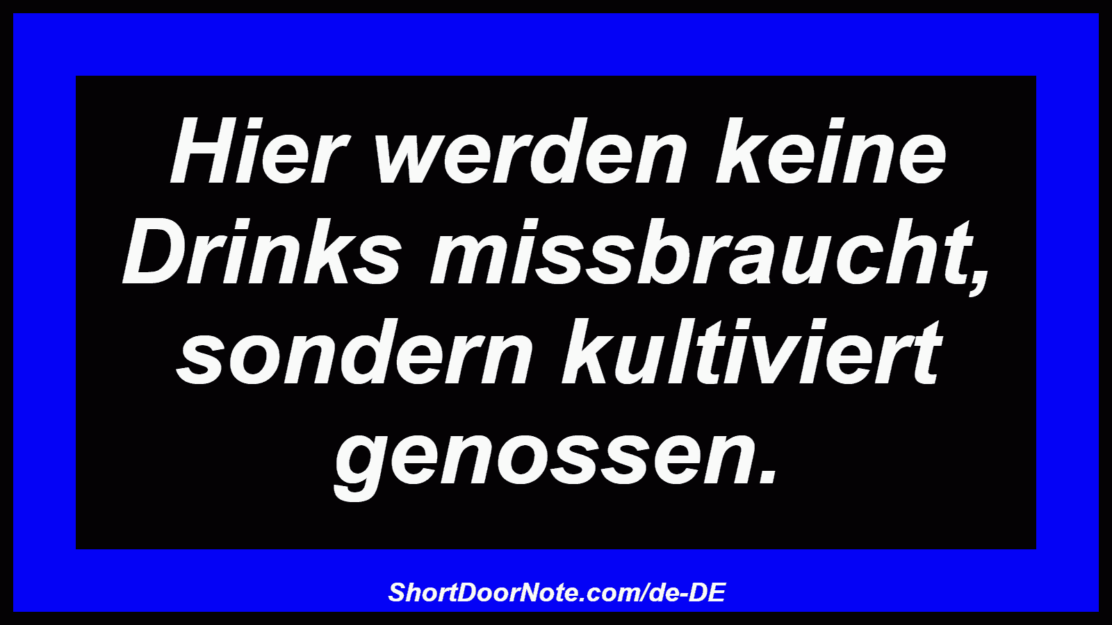 Hier werden keine Drinks missbraucht, sondern kultiviert genossen.
