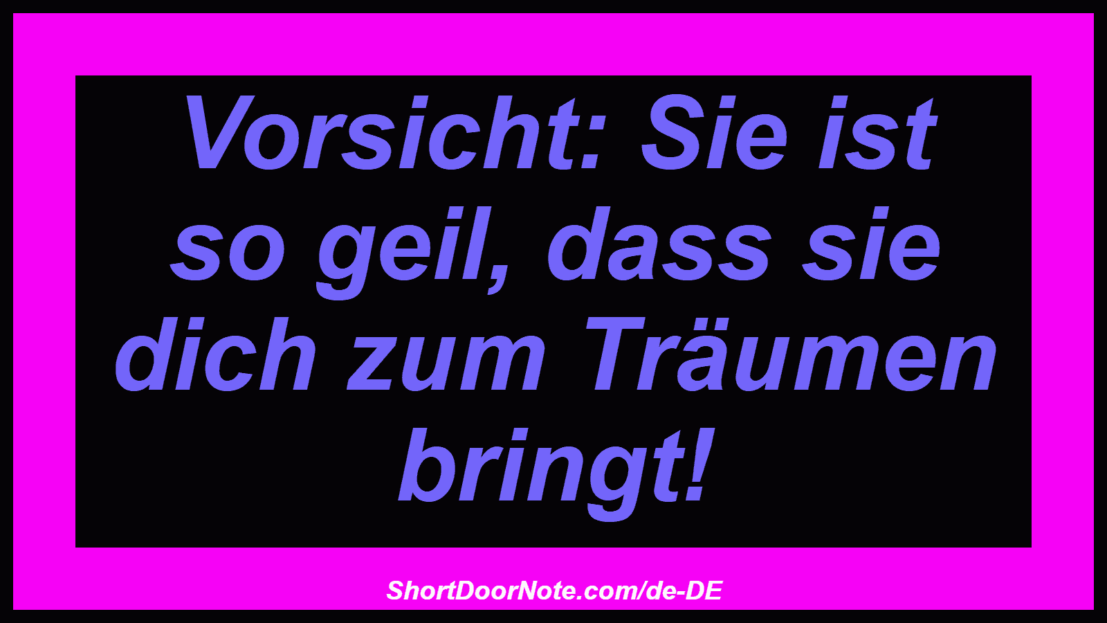 Vorsicht: Sie ist so geil, dass sie dich zum Träumen bringt!
