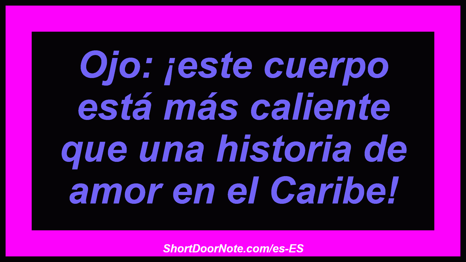 Ojo: ¡este cuerpo está más caliente que una historia de amor en el Caribe!

