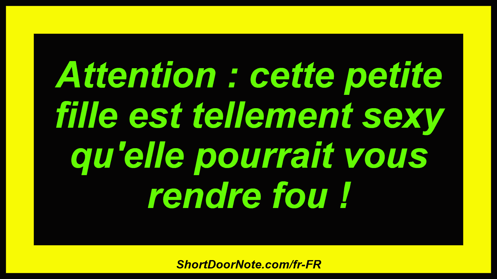 Attention : cette petite fille est tellement sexy qu'elle pourrait vous rendre fou !
