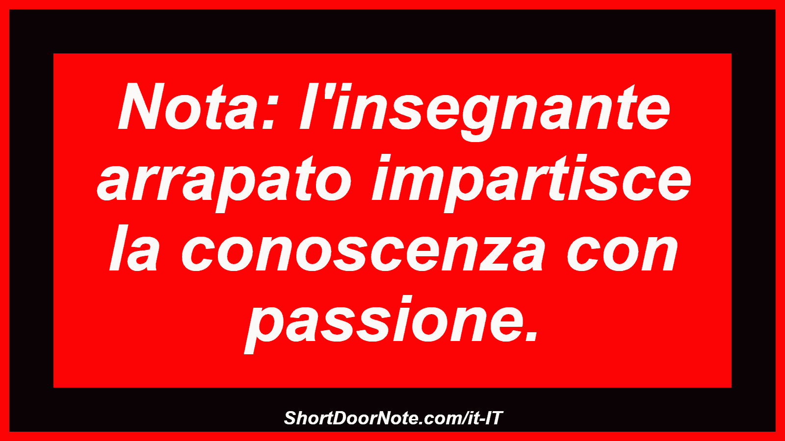Nota: l'insegnante arrapato impartisce la conoscenza con passione.
