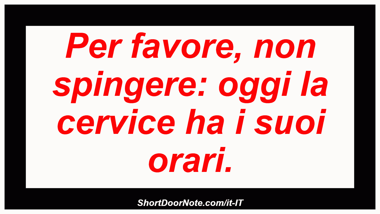 Per favore, non spingere: oggi la cervice ha i suoi orari.
