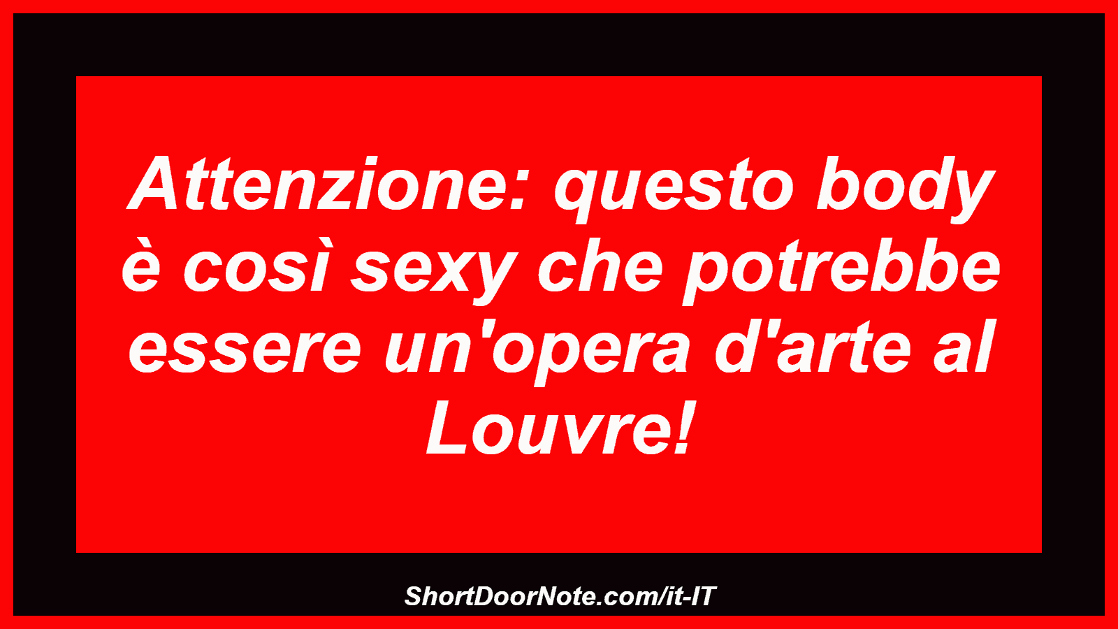 Attenzione: questo body è così sexy che potrebbe essere un'opera d'arte al Louvre!
