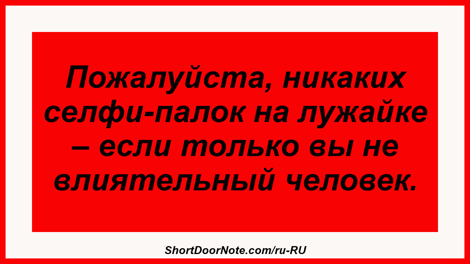 Пожалуйста, никаких селфи-палок на лужайке – если только вы не влиятельный человек.
